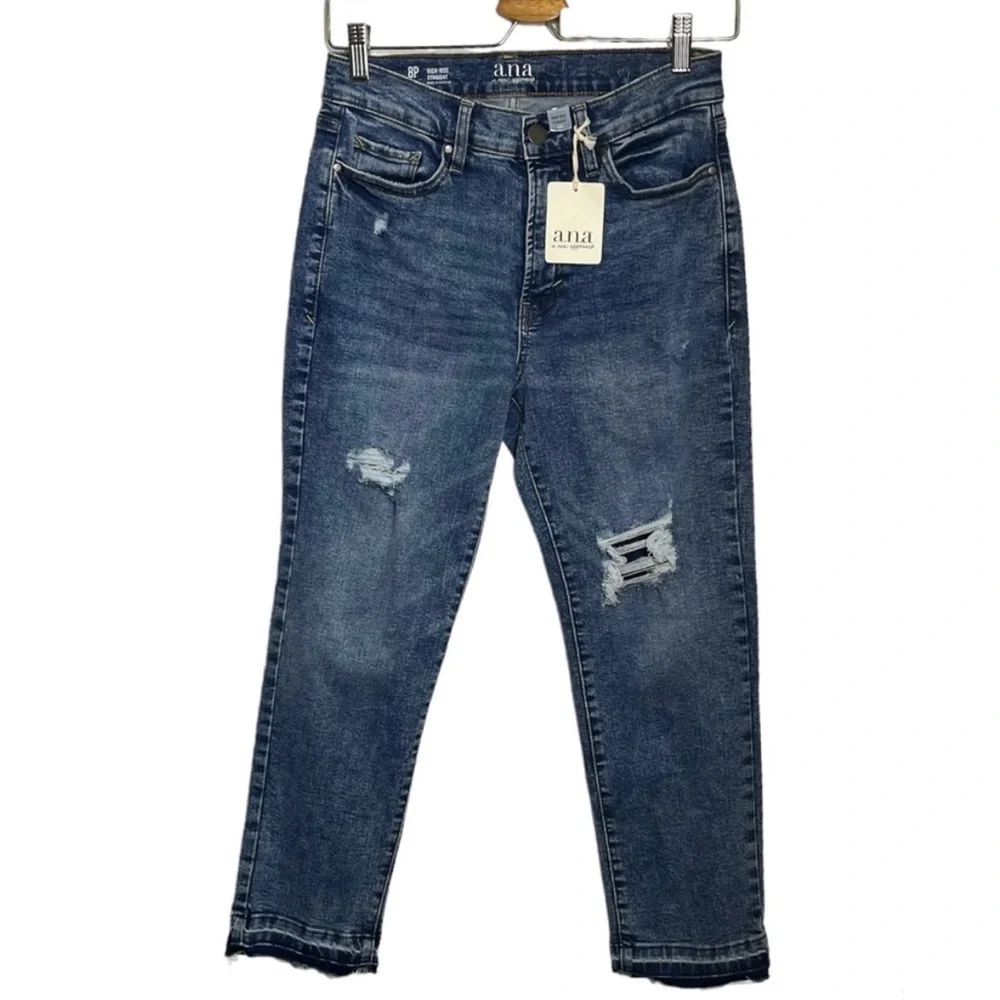 a.n.a High Rise Straight Leg Jeans